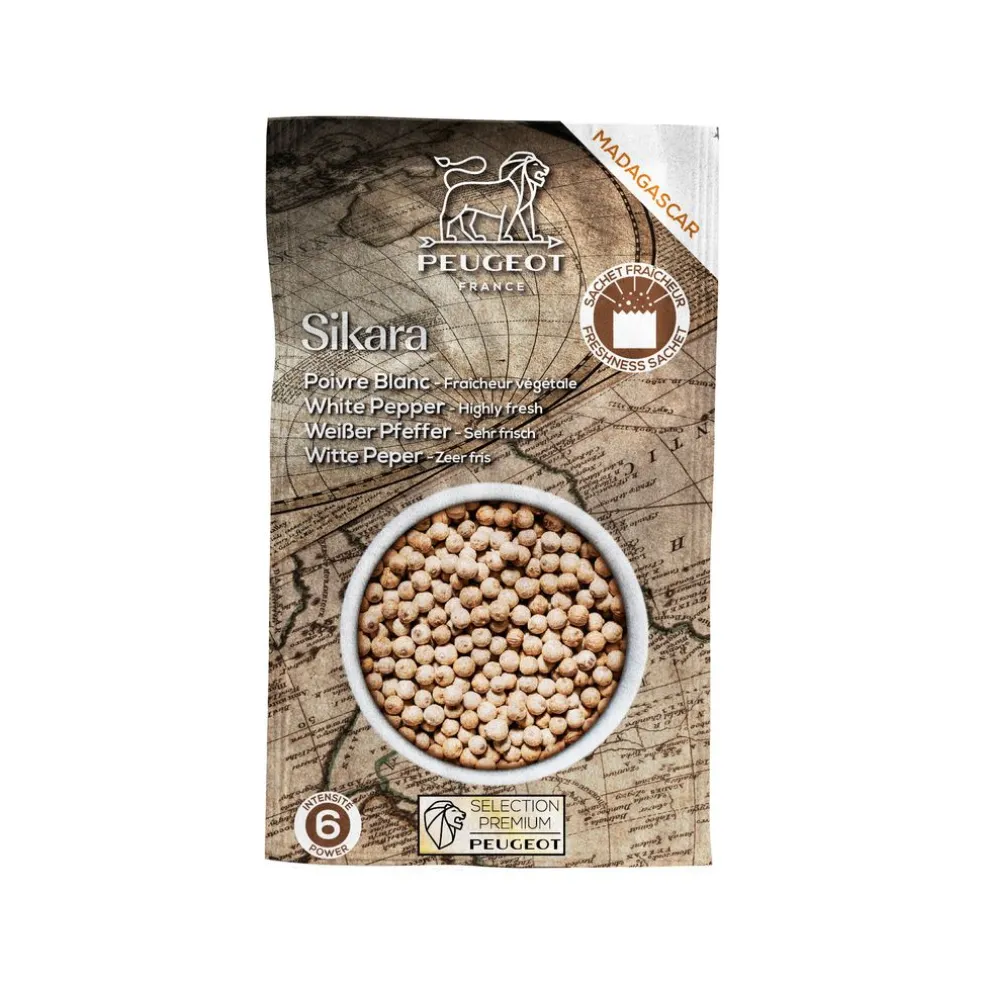 Peugeot Préparation*3 sachets fraîcheur de poivre blanc premium Sikara (Madagascar)