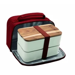 Akinod Conservation*Bento et lunch bag 11H58 Terracotta