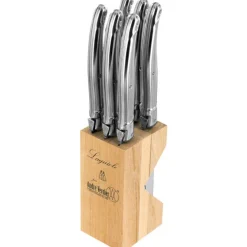 Andru00e9 verdier Coutellerie*Bloc 6 couteaux à steak Laguiole inox