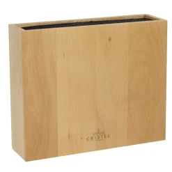 Cristel Coutellerie*Bloc couteaux rectangulaire en hêtre