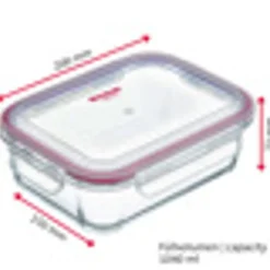 Westmark Conservation*Boîte de conservation hermétique en verre rectangulaire 1040 ml