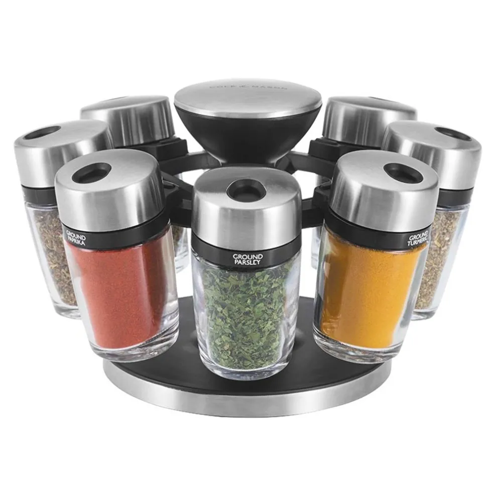 Cole & Mason Préparation*Carrousel à épices 8 flacons