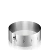 Gefuu00ae Pâtisserie*Cercle à gâteau Tondo clip h.10 cm en inox