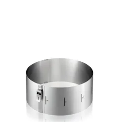 Gefuu00ae Pâtisserie*Cercle à gâteau Tondo clip h.10 cm en inox