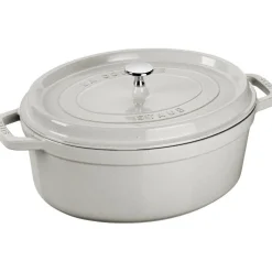 Staub Cuisson*Cocotte en fonte ovale Truffe blanche 37 cm