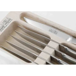 Andru00e9 verdier Coutellerie*Coffret 6 couteaux à steak Lame dentée Laguiole inox