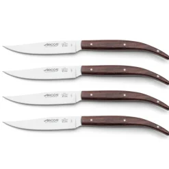 Arcos Coutellerie*Coffret 4 couteaux à steak THE ORIGIN 1734 manche bois palissandre 11 cm lisse