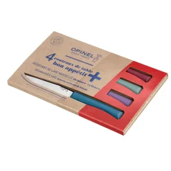 Opinel Coutellerie*Coffret 4 couteaux de table "Bon Appétit +" Glam (Couleurs panachées)