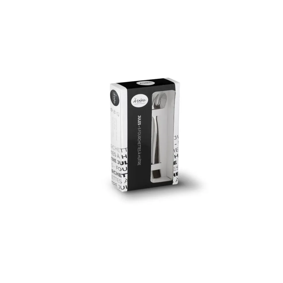 A table les bons moments Couverts*Coffret de 6 fourchettes à huîtres JULES