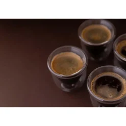 La Cafetiere Petit Déjeuner*Coffret de 4 verres expresso Double Paroi Jack 11 cl