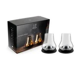 Peugeot Verres*Coffret Whisky Atmosphère : Duo 2 verres de degustation + bases réfrigérantes
