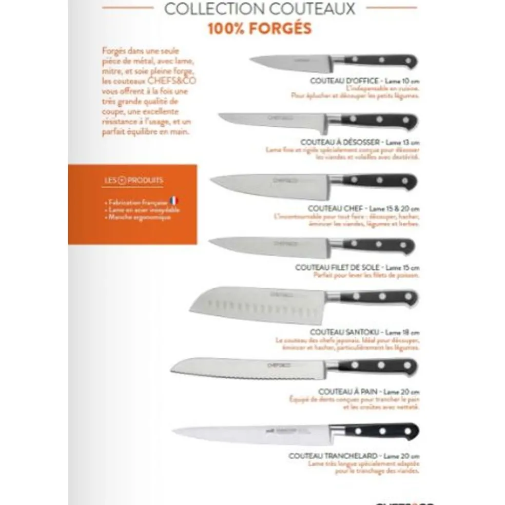 Chefs & Co Coutellerie*Couteau à désosser 13 cm