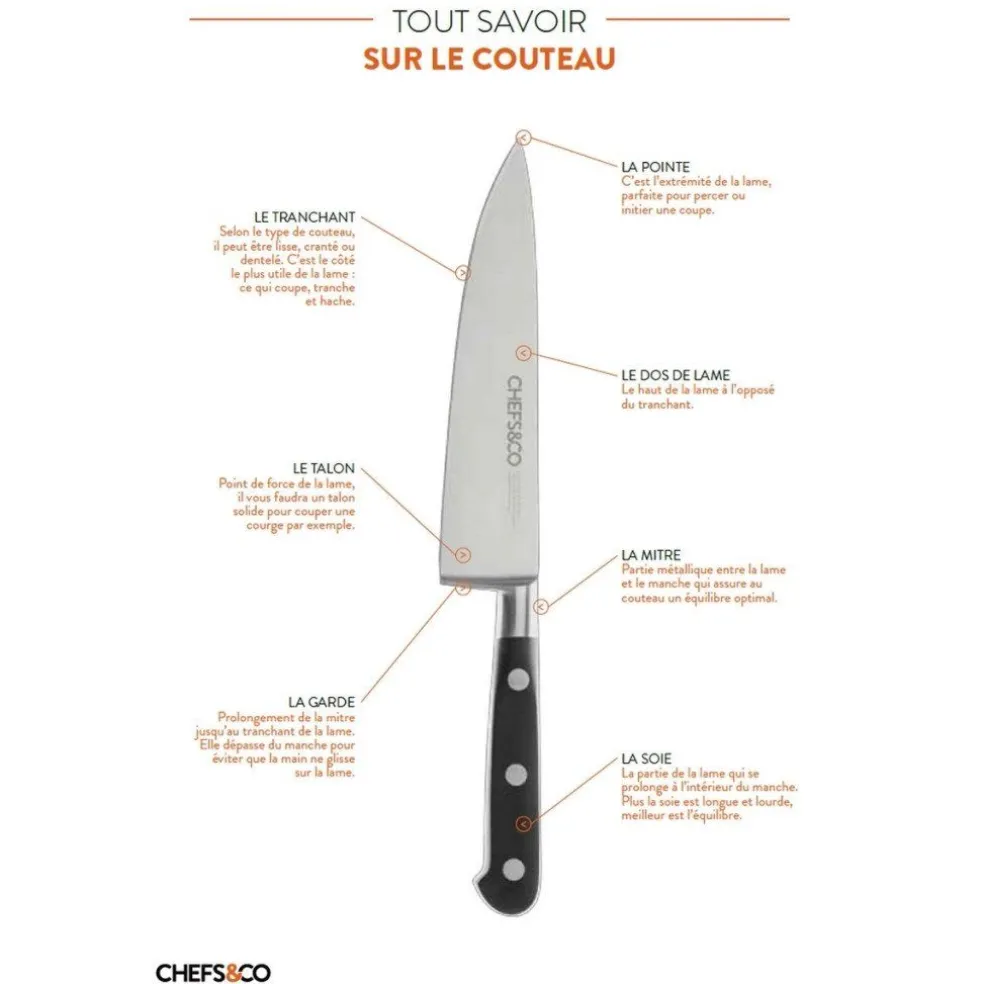 Chefs & Co Coutellerie*Couteau à pain 20 cm