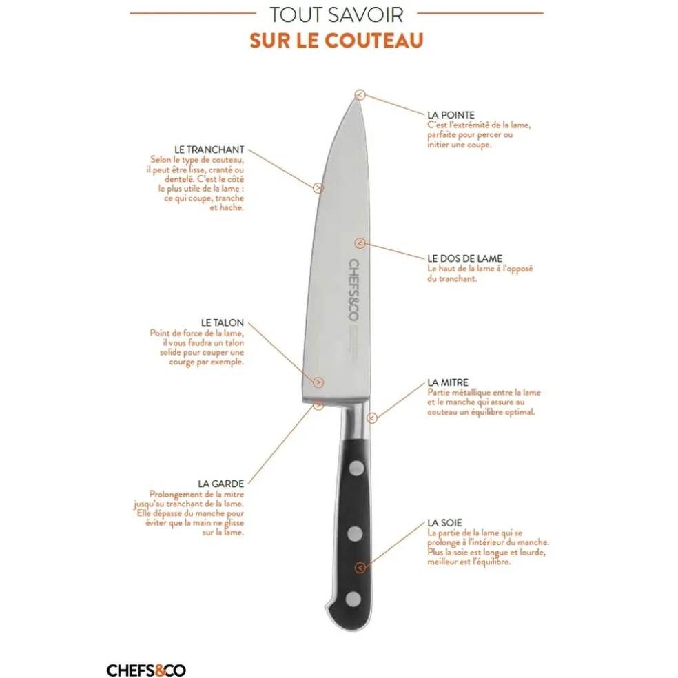 Chefs & Co Coutellerie*Couteau de Chef 20 cm