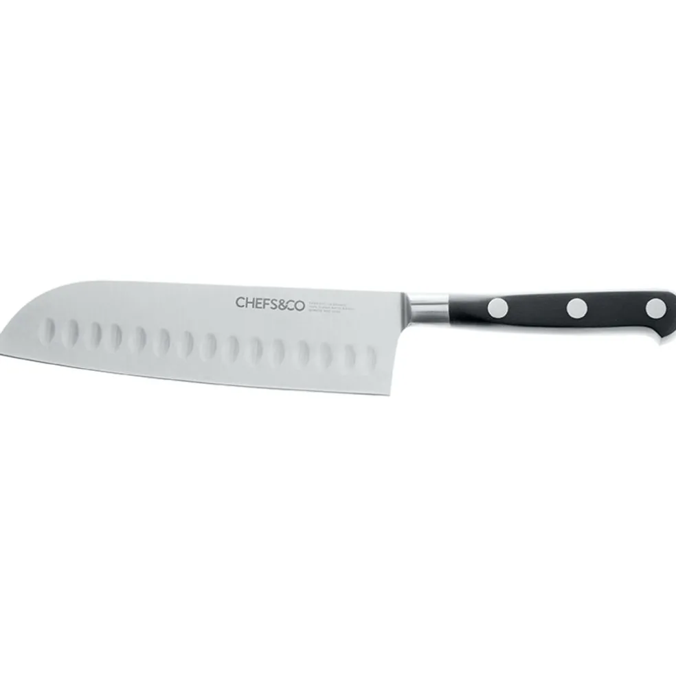 Chefs & Co Coutellerie*Couteau Santoku alvéolé 18 cm