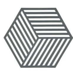 Zone Denmark Accessoires De La Table*Dessous de plat hexagon en silicone foncé