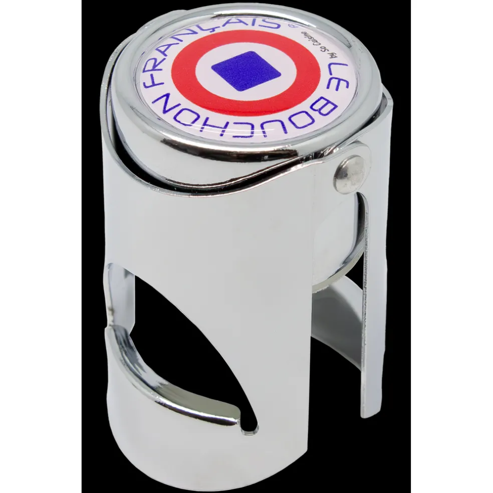 Le bouchon franu00e7ais Oenologie Cocktails*Le Bouchon Français à champagne - carré bleu