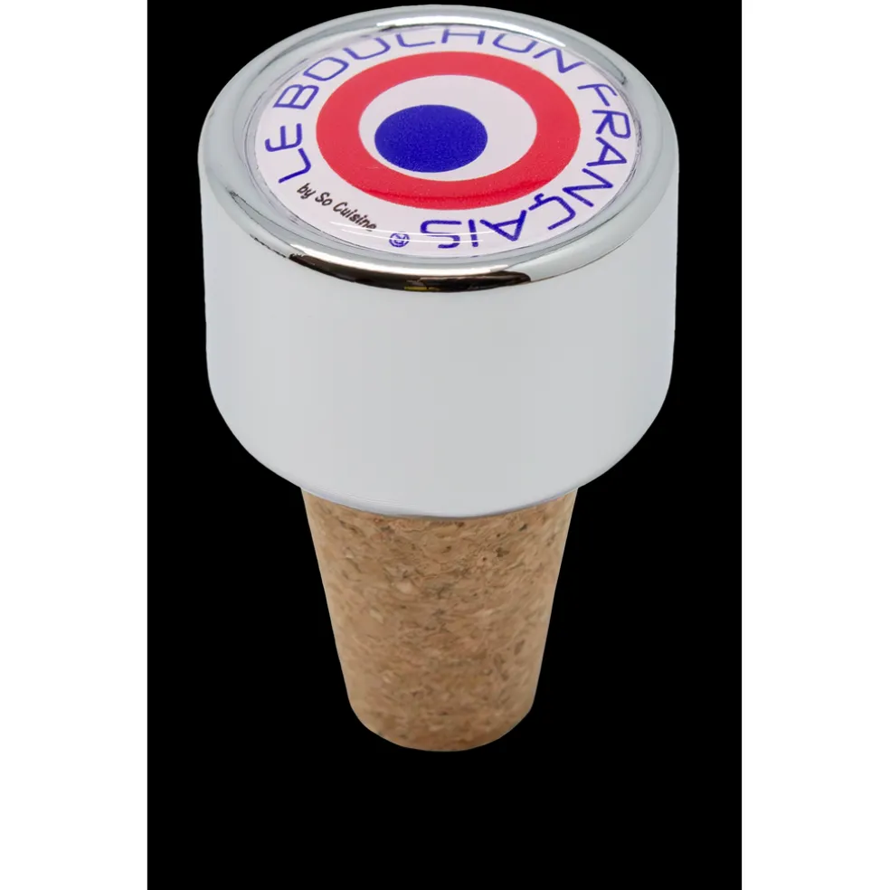 Le bouchon franu00e7ais Oenologie Cocktails*Le bouchon Français à vin - rond décalé bleu