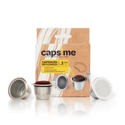 Caps me Petit Déjeuner*Lot de 3 Capsules réutilisables pour Nespresso®