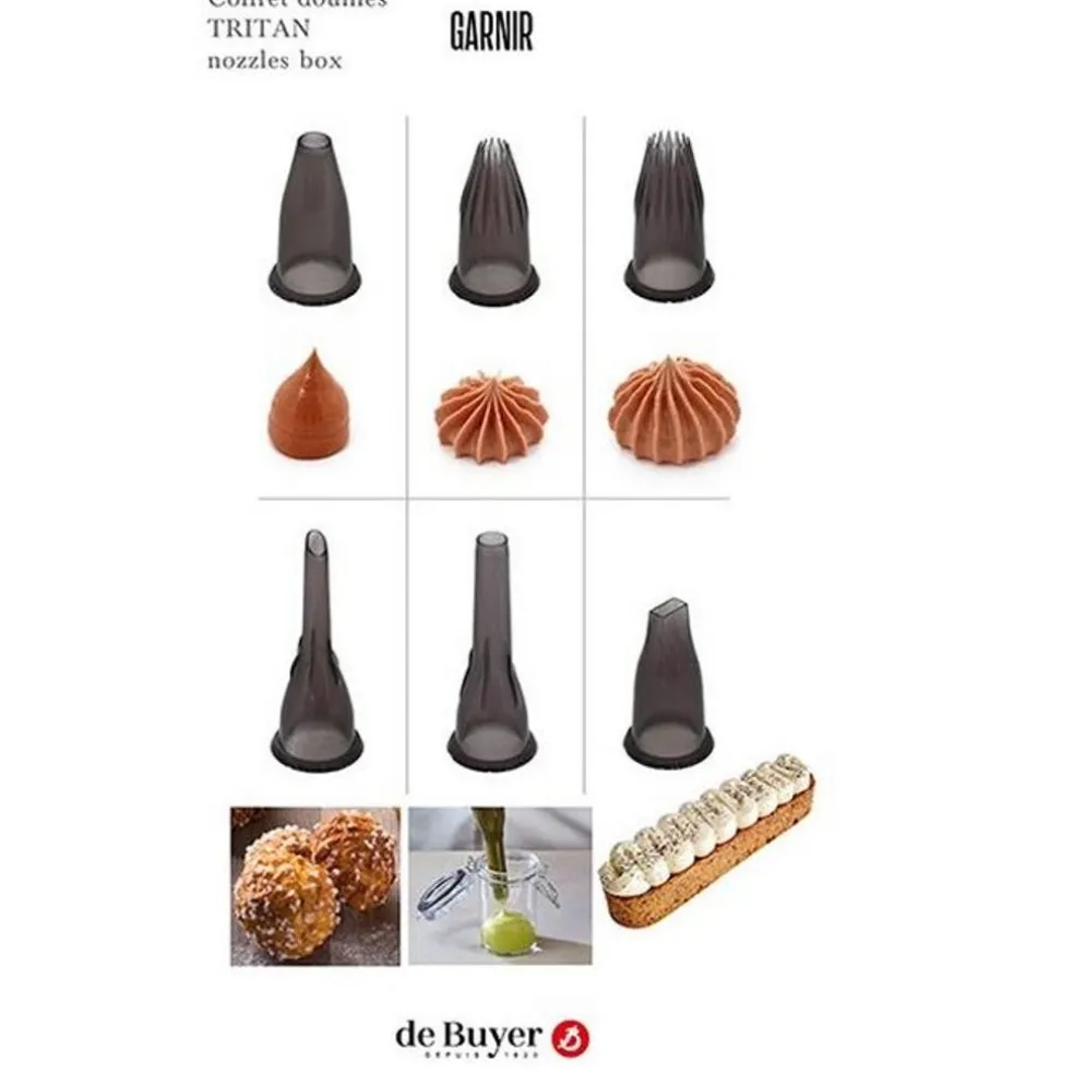 De Buyer Pâtisserie*Lot de 6 douilles à garnir