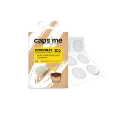 Caps me Petit Déjeuner*Lot de 102 opercules en papier compostable