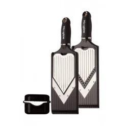 Microplaneu00ae Préparation*Mandoline lame v avec lame à julienne