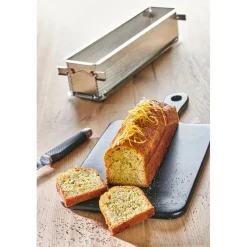 De Buyer Pâtisserie*Moule rectangulaire dépliable à charnières GEOFORME 35 x 7 x 7,5 cm