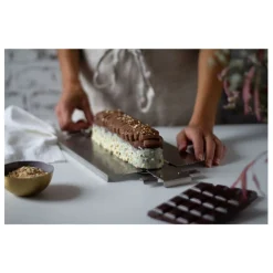 De Buyer Pâtisserie*Moule rectangulaire dépliable à charnières GEOFORME 35 x 7 x 7,5 cm