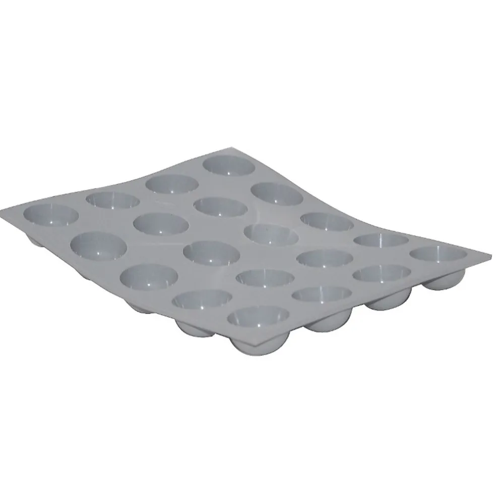 De Buyer Pâtisserie*Moule souple 20 mini demi-sphères Elastomoule®