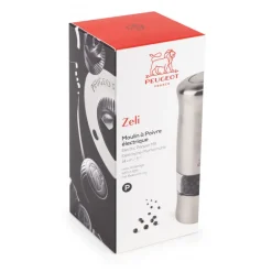 Peugeot Préparation*Moulin à poivre électrique Zeli chromé 14 cm