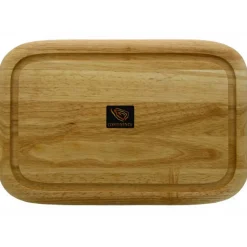 Continenta Préparation*Planche à fromage hévéa avec cloche 38,5 x 25 cm