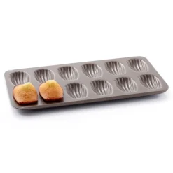 Gobel Pâtisserie*Plaque 12 madeleines en tôle anti-adhérente