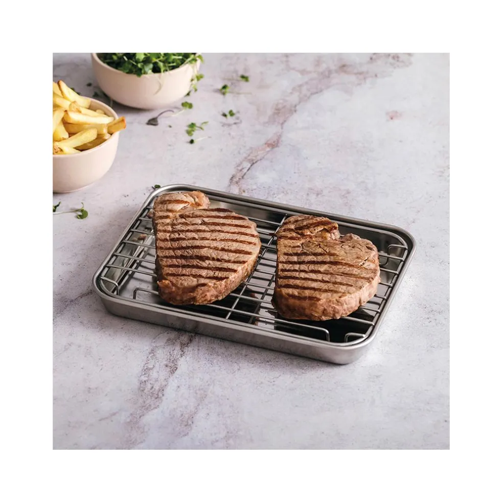 Lacor Cuisson*Plat à four + grille 21,5 x 15 cm