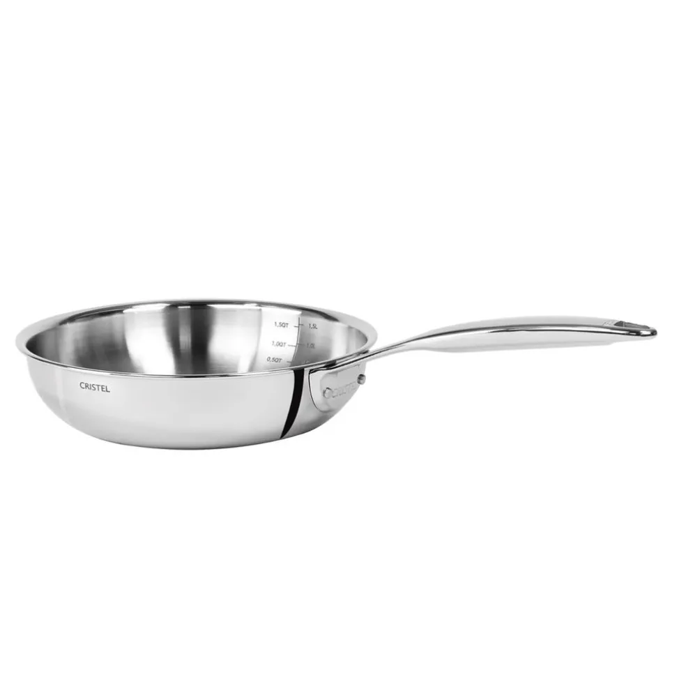 Cristel Cuisson*Poêle sautoir inox Castel'Pro 28cm