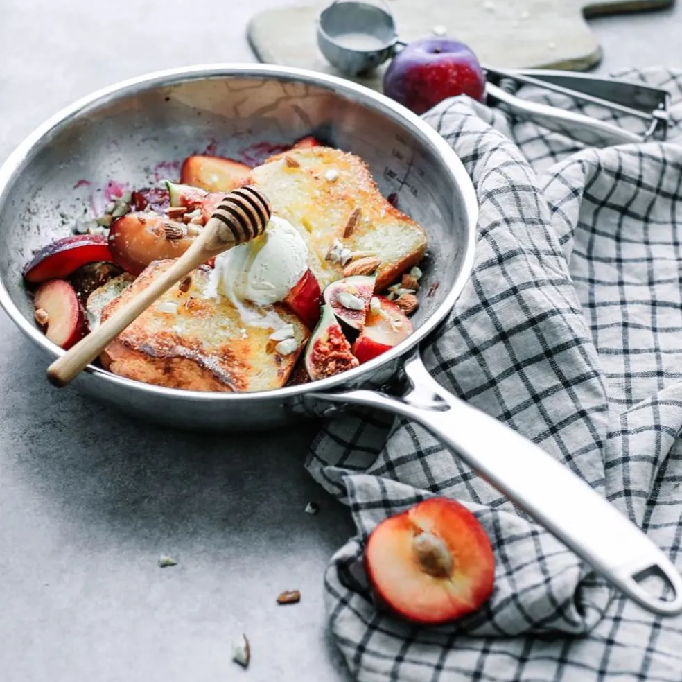 Cristel Cuisson*Poêle sautoir inox Castel'Pro 28cm