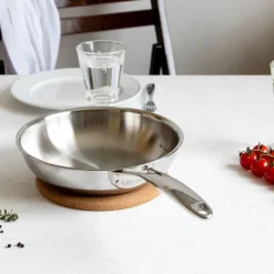 Cristel Cuisson*Poêle sautoir inox Castel'Pro 28cm