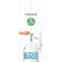 Brabantia Entretien Rangement*Sac poubelles 30L rouleau 20 pièces