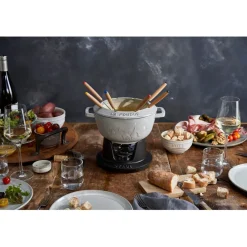 Staub Cuisson*Service à fondue en fonte, Truffe Blanche 20 cm