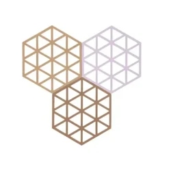 Zone Denmark Accessoires De La Table*Set de 3 dessous de plat Lupin/Sable chaud/Terre cuite claire