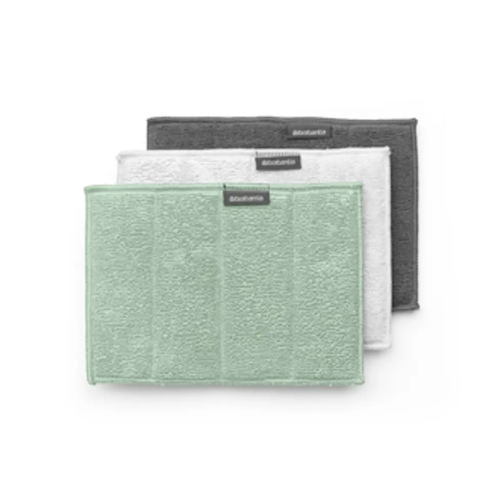 Brabantia Entretien Rangement*Set de 3 éponges microfibres