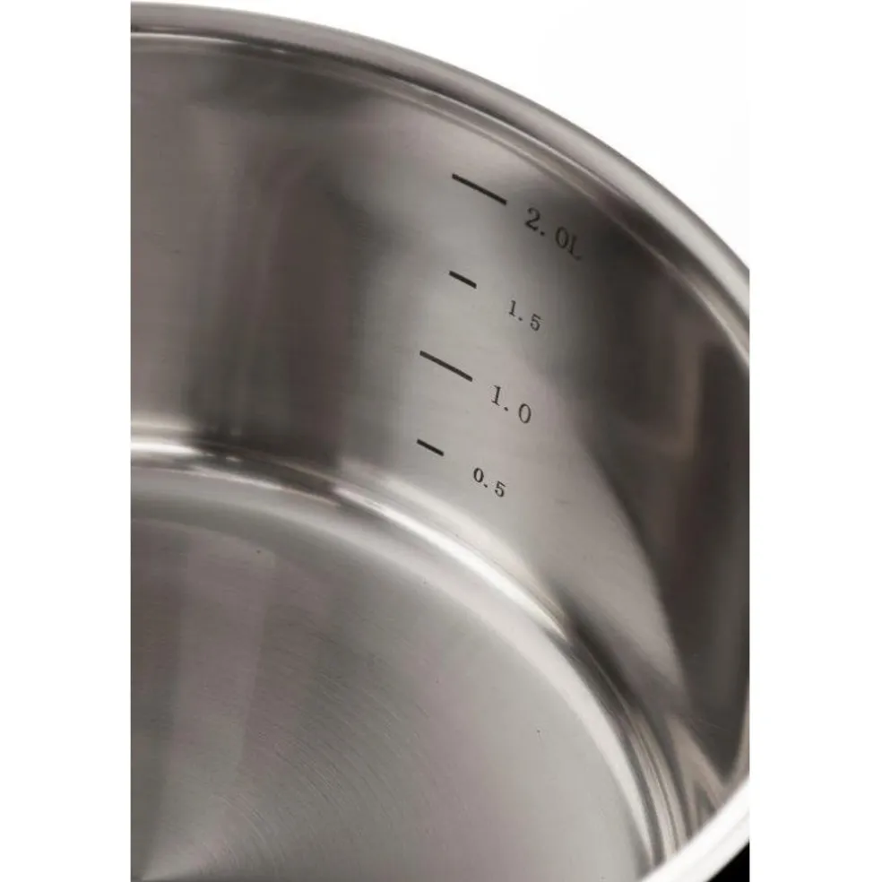 Chefs & Co Cuisson*Série de 3 casseroles acier inoxydable