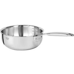 Cristel Cuisson*Série de 3 casseroles inox Castel'Pro