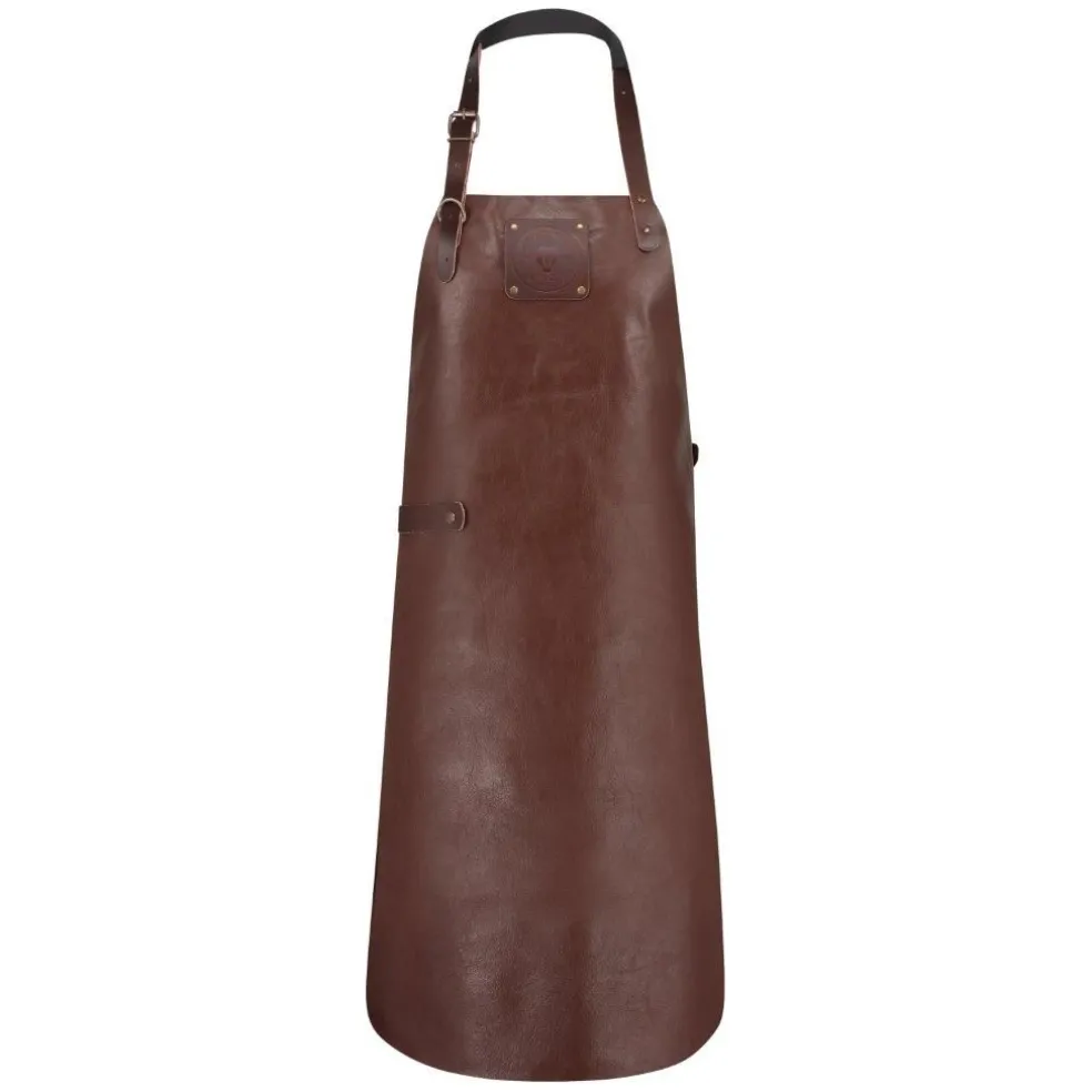 Witloft Textile De Cuisine*TABLIER en cuir FULL GRAIN CHOCOLAT