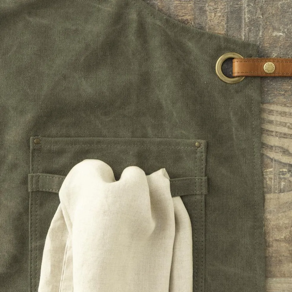 Alaskan maker Textile De Cuisine*Tablier N°325 Olive
