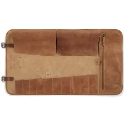 Witloft Coutellerie*Trousse à couteaux 9 places Cognac