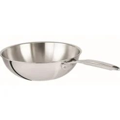 Cristel Cuisson*Wok inox 28 cm - Castel'Pro