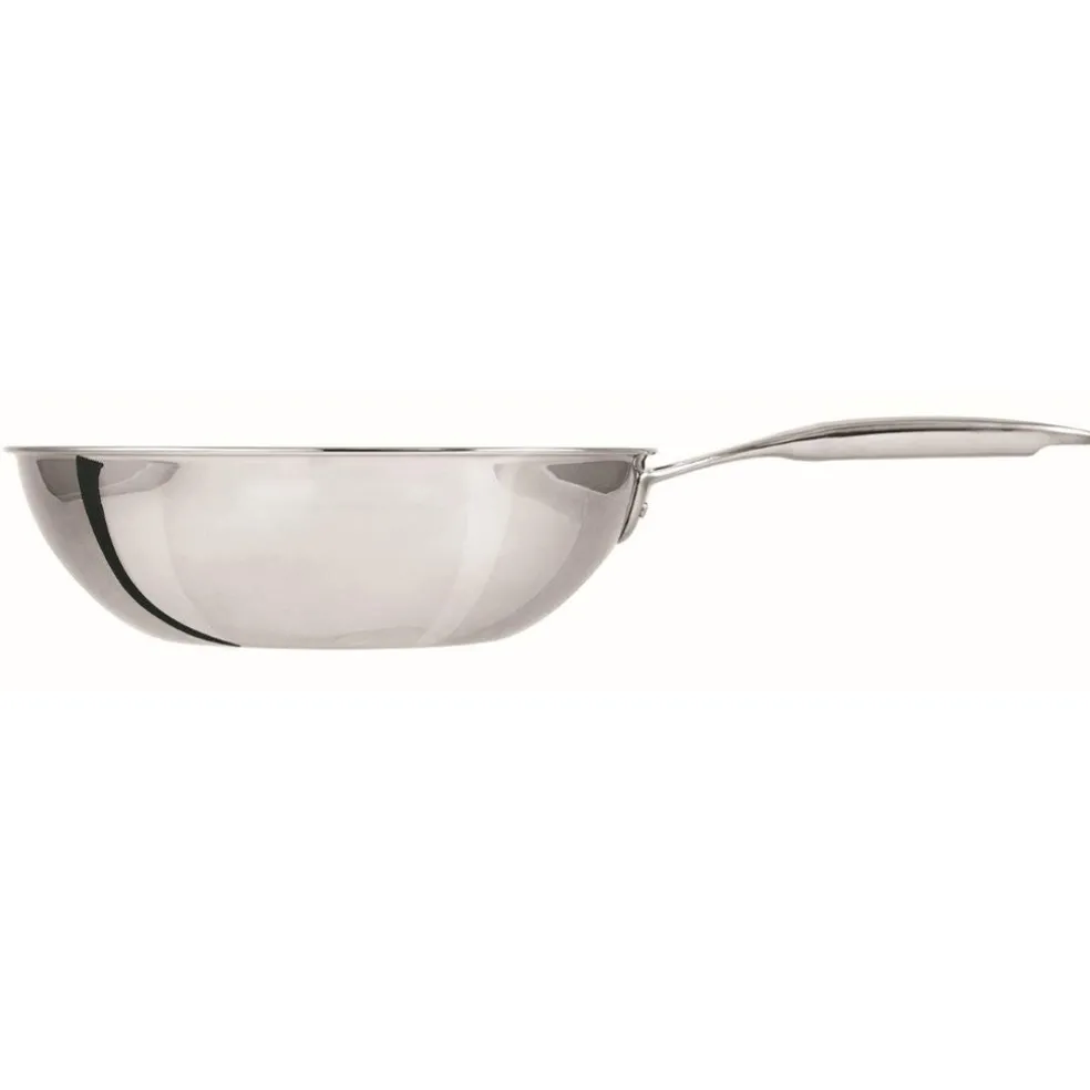 Cristel Cuisson*Wok inox 28 cm - Castel'Pro