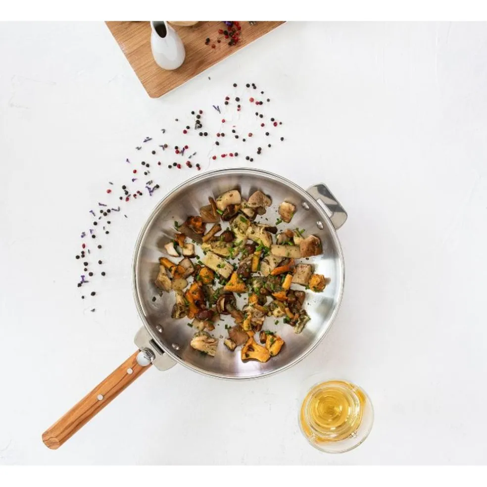 Cristel Cuisson*Wok inox Casteline amovible 28 cm